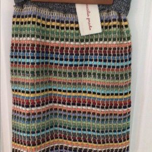 Anthropologie Cecilia Prada Rainbow ribbon skirt